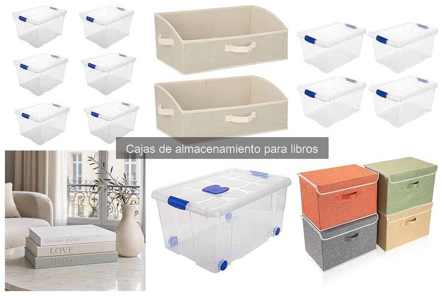 Alternativas a cajas de almacenamiento para libros