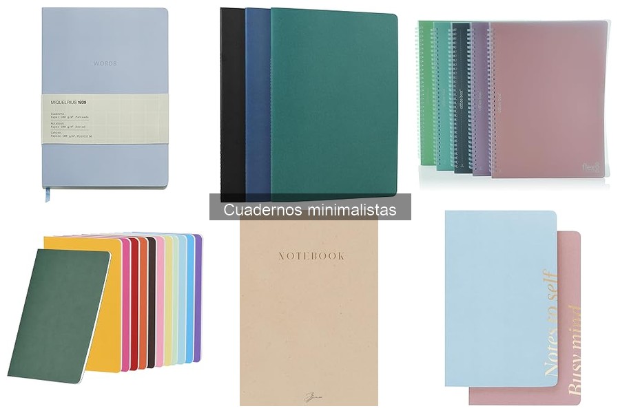 Alternativas a los cuadernos minimalistas para tu escritura