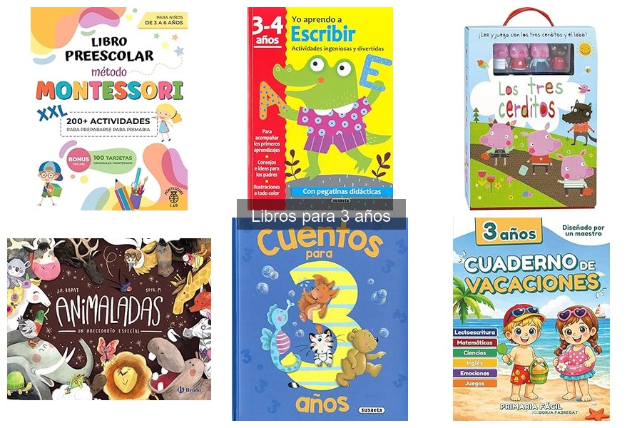 Características esenciales de los libros para niños de 3 años