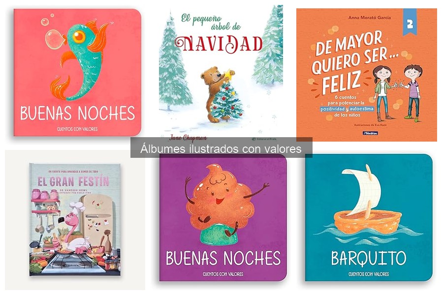 Comparativa de álbumes ilustrados con valores educativos