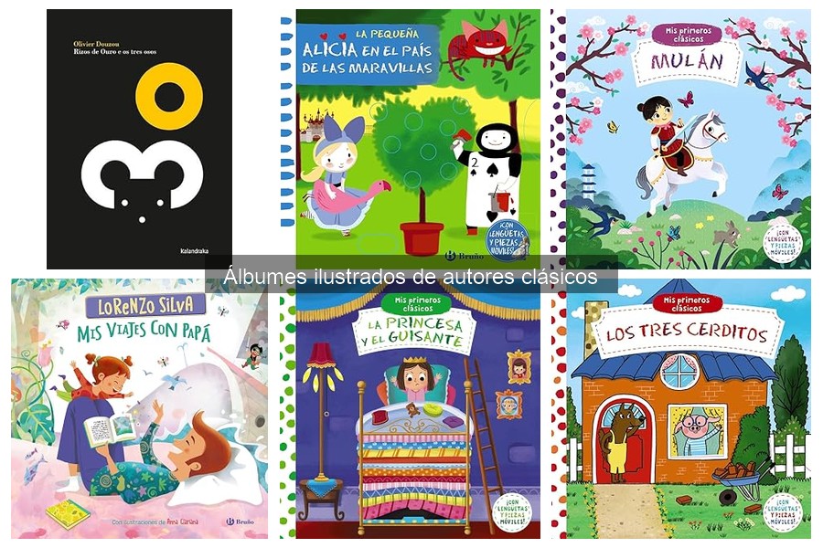 Comparativa de estilos en álbumes ilustrados clásicos