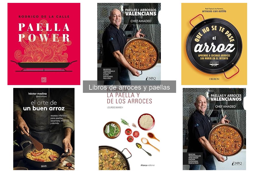 Comparativa de libros de cocina de arroces y paellas