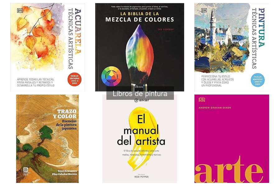 Comparativa de libros de pintura al óleo y acrílico