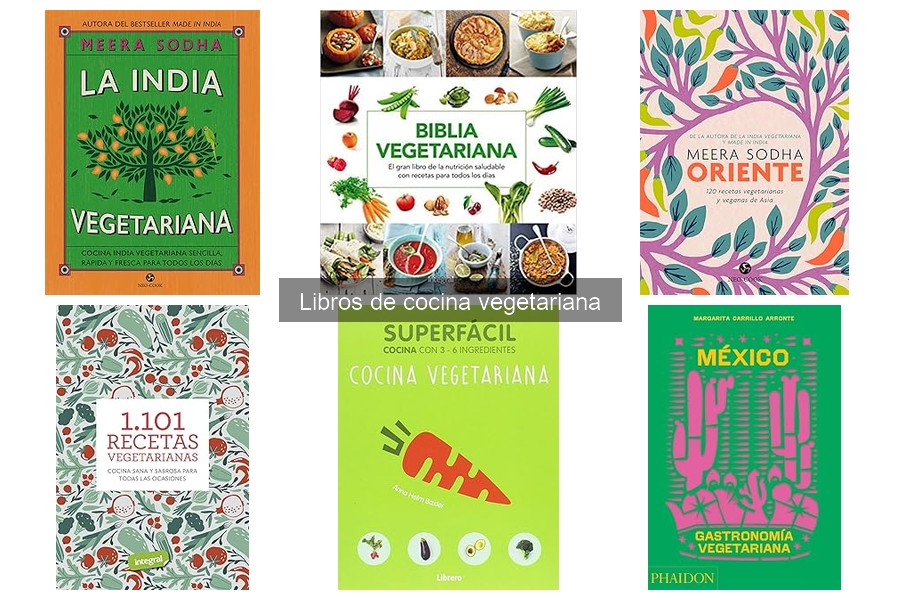 Comparativa de los libros de cocina vegetariana más vendidos