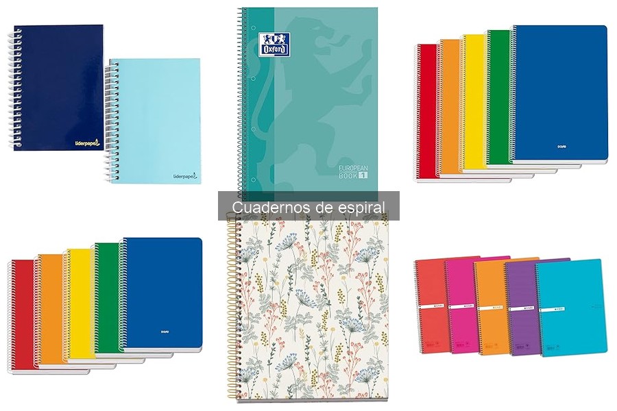 Cuadernos de espiral ecológicos y sostenibles para estudiantes
