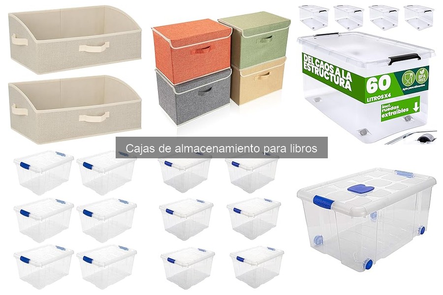 Dónde comprar cajas de almacenamiento para libros