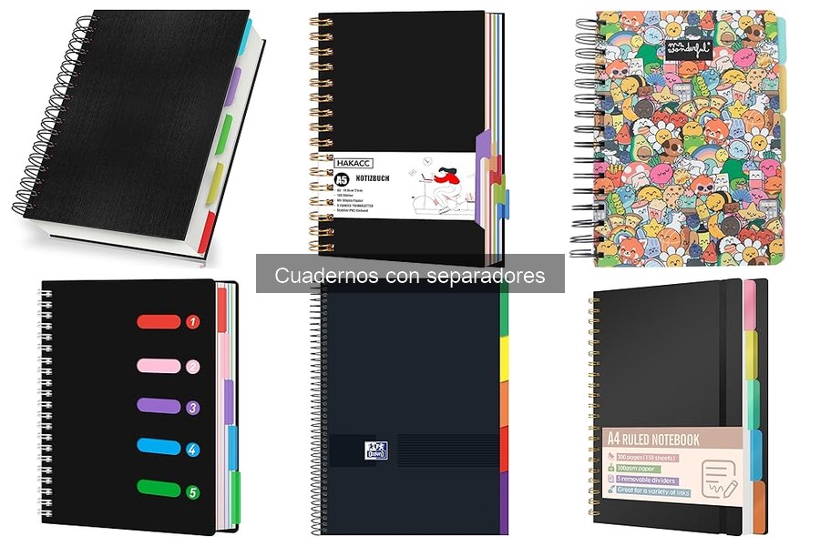 ** Dónde comprar cuadernos con separadores a buen precio