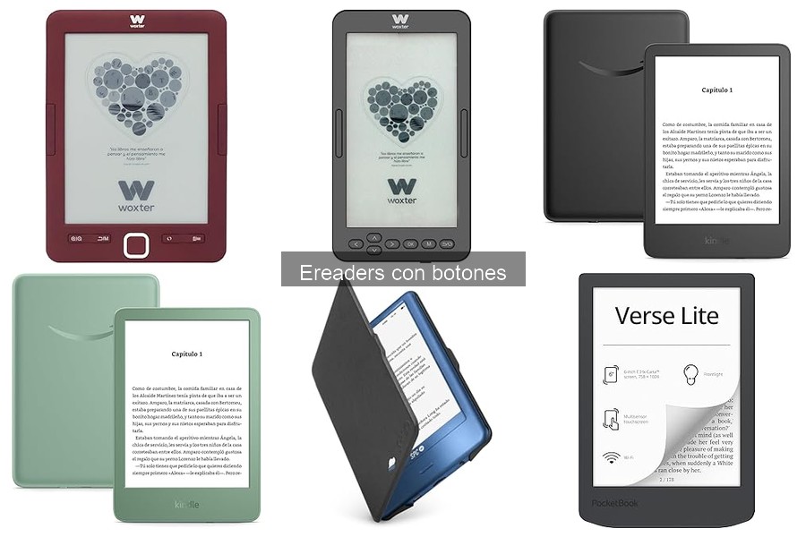 Guía para elegir el mejor ereader con botones