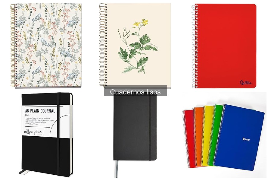 ** Ideas creativas para utilizar cuadernos lisos