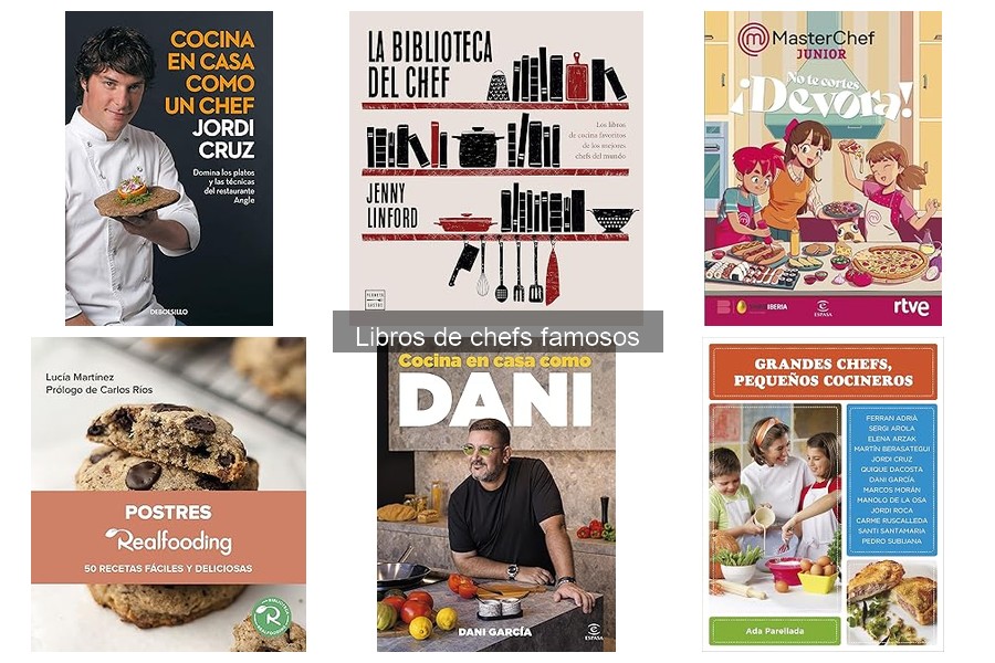 Libros de Chefs Famosos con Recetas Fáciles para Cocinar