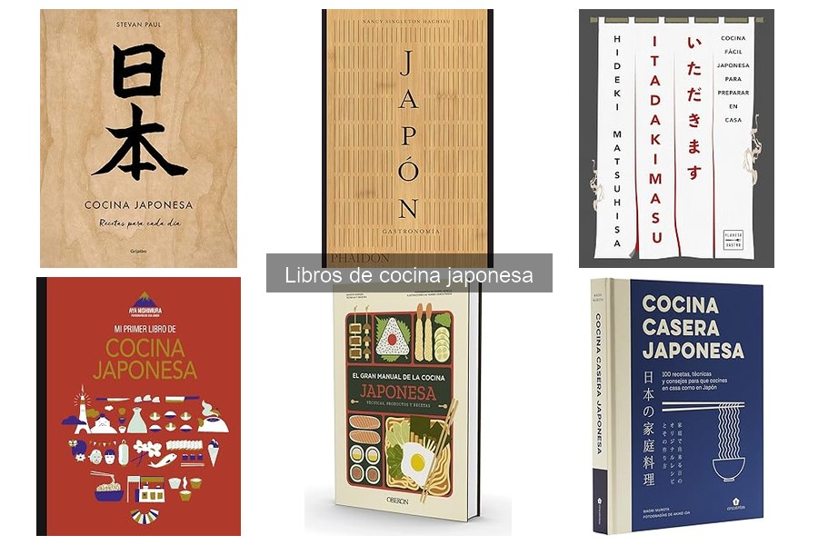 Libros de cocina japonesa con fotos para recetas deliciosas