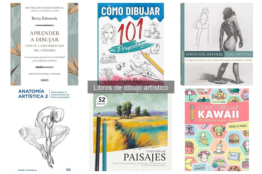 Libros de dibujo artístico para estilos: realismo, cómic y más