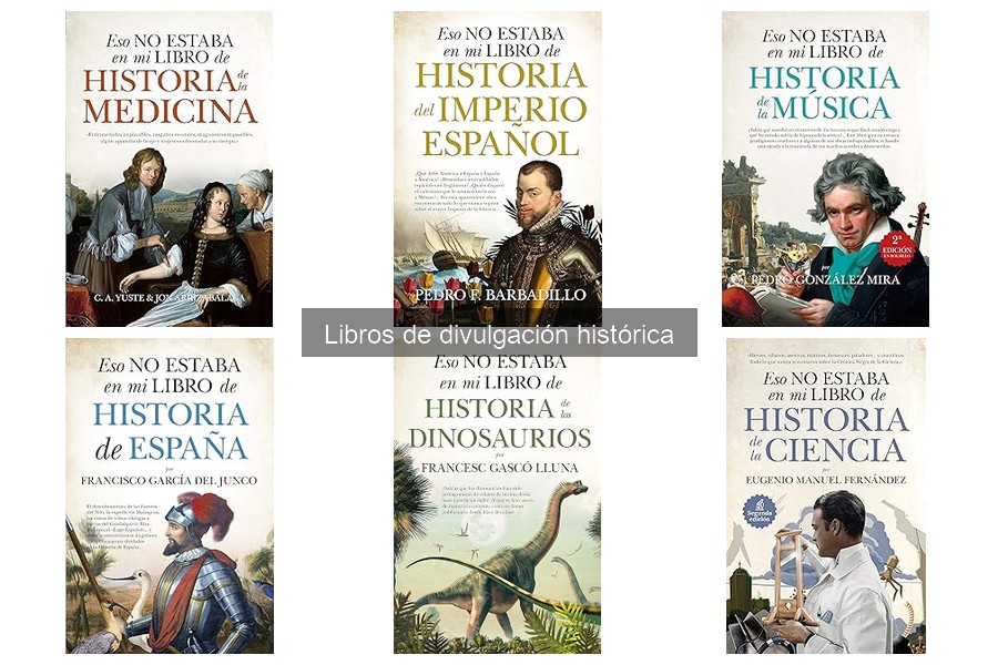 Libros de divulgación histórica más vendidos en Amazon