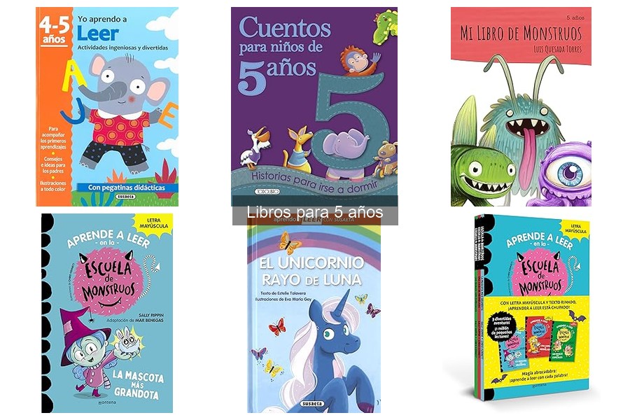 Libros recomendados por educadores para niños de 5 años