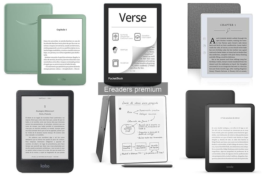 Mejores ereaders premium para leer al aire libre