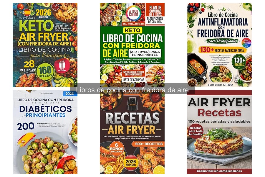 Menús semanales con recetas para freidora de aire