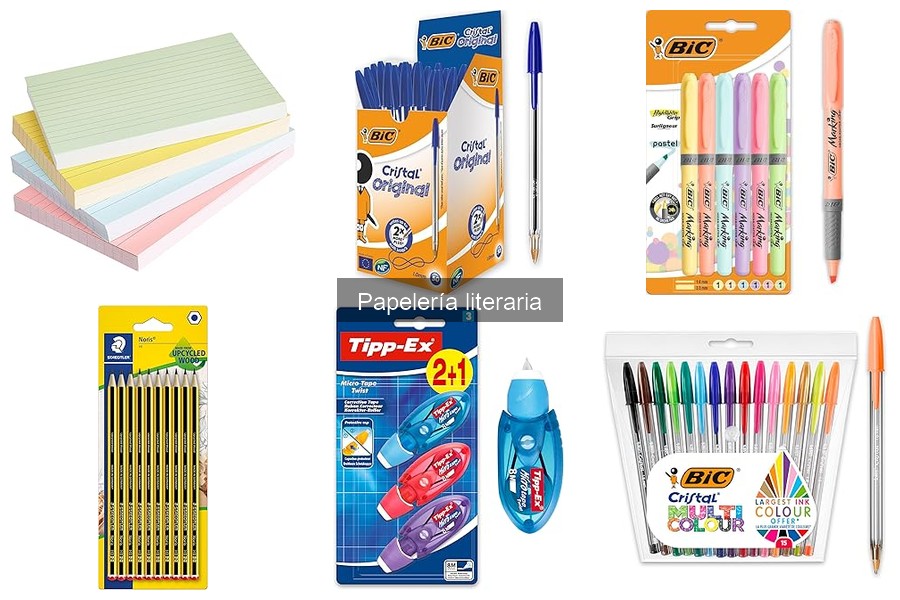 Opiniones sobre Papelería Literaria: Elba, BIC y Amazon Basics