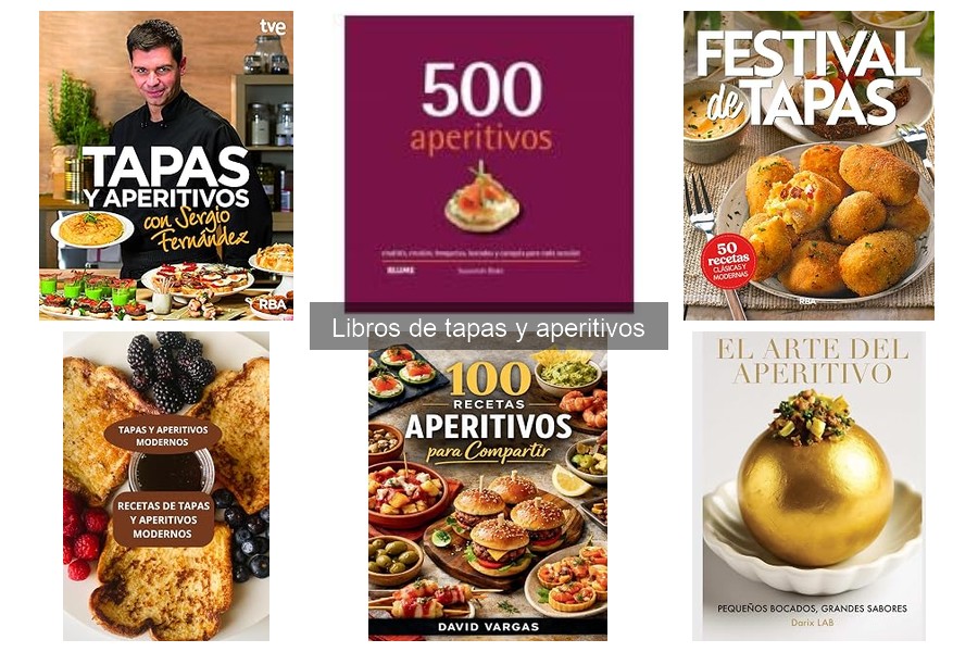 Precios de libros de tapas y aperitivos: guía actualizada