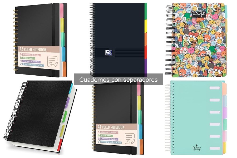 Problemas comunes con cuadernos con separadores y soluciones