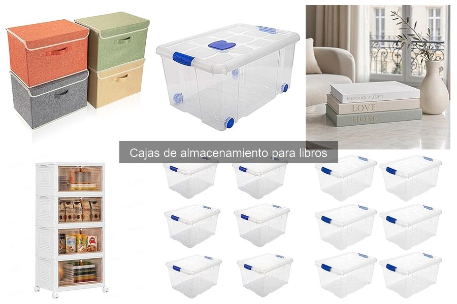 ¿Qué son las cajas de almacenamiento para libros?