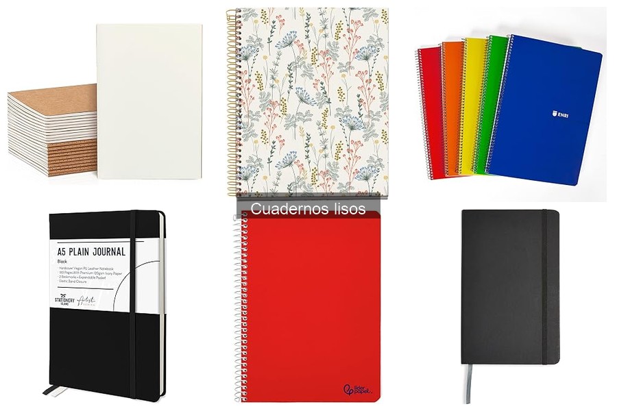 ¿Qué son los cuadernos lisos? Características y diferencias