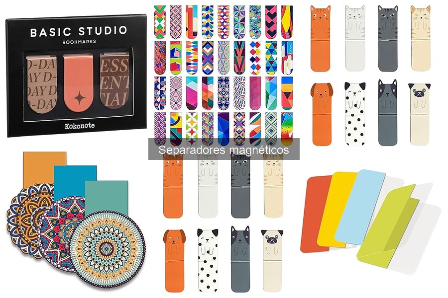 Separadores Magnéticos Creativos para Regalos Literarios